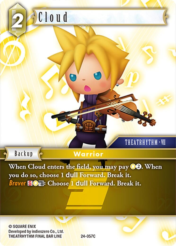 Cloud (24) [24] - Final Fantasy TCG Single