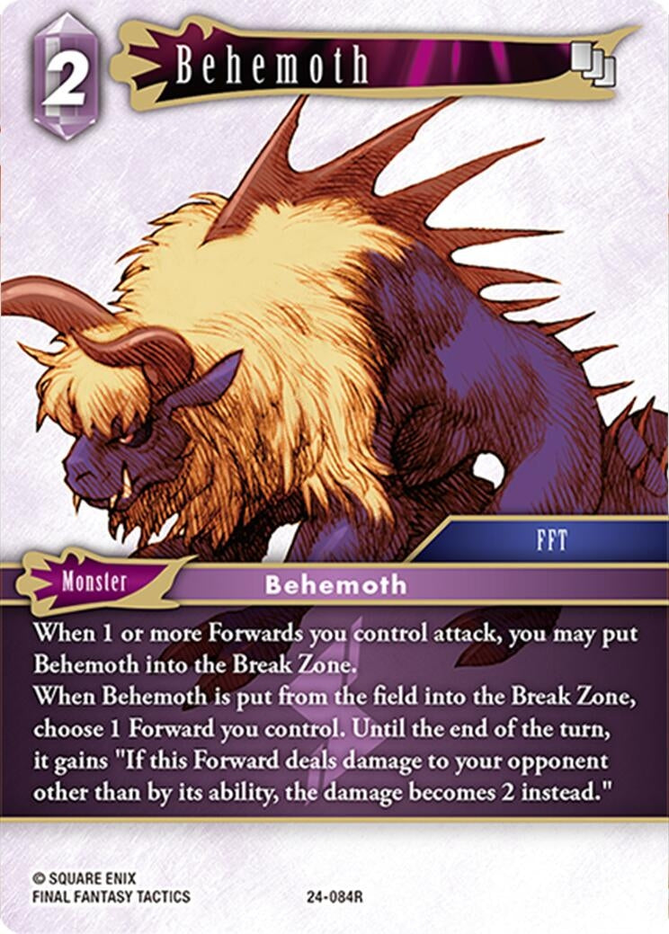 Behemoth (24) [24] - Final Fantasy TCG Single