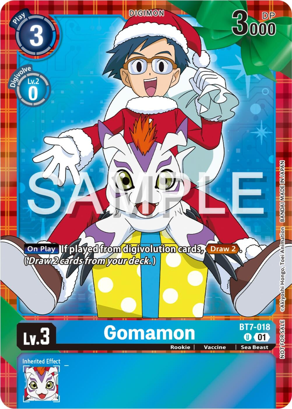Gomamon (Winter Holiday Event 2024) (BT7-018 U) [BT07] - Digimon Card Game Single