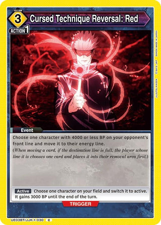 Cursed Technique Reversal: Red (31030) [UE03BT] - Union Arena Single