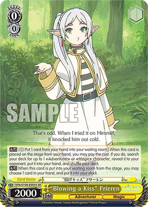 ’Blowing a Kiss’ Frieren (SR) (108005) [SFN/S108] - Weiss Schwarz Single