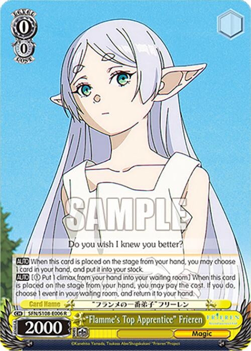 ’Flamme’s Top Apprentice’ Frieren (108006) [SFN/S108] - Weiss Schwarz Single