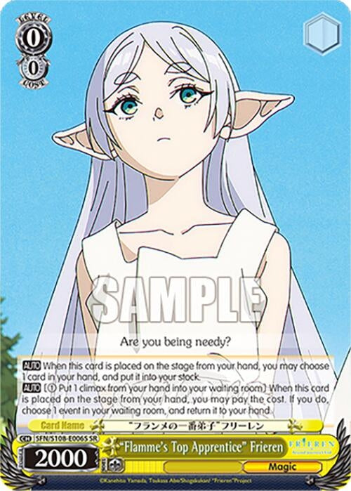 ’Flamme’s Top Apprentice’ Frieren (SR) (108006) [SFN/S108] - Weiss Schwarz Single