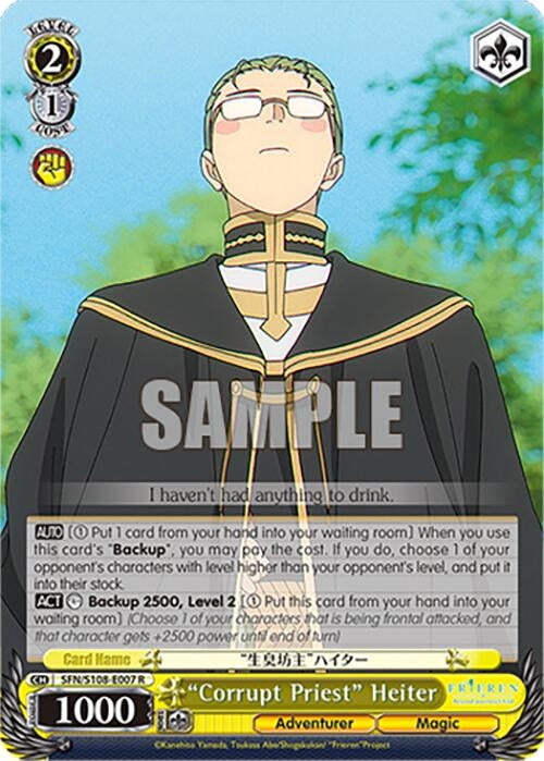 ’Corrupt Priest’ Heiter (108007) [SFN/S108] - Weiss Schwarz Single