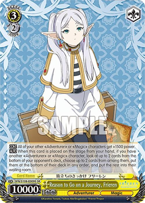 Reason to Go on a Journey Frieren (SR) (108009) [SFN/S108] - Weiss Schwarz Single