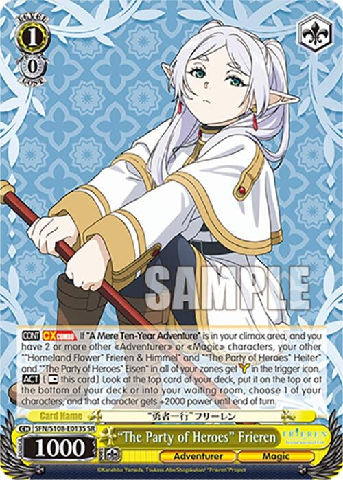 ’The Party of Heroes’ Frieren (SR) (108013) [SFN/S108] - Weiss Schwarz Single