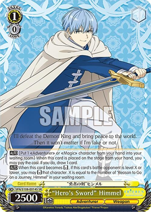 ’Hero’s Sword’ Himmel (SR) (108014) [SFN/S108] - Weiss Schwarz Single