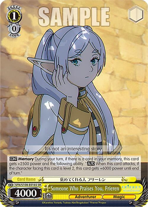Someone Who Praises You Frieren (SR) (108016) [SFN/S108] - Weiss Schwarz Single