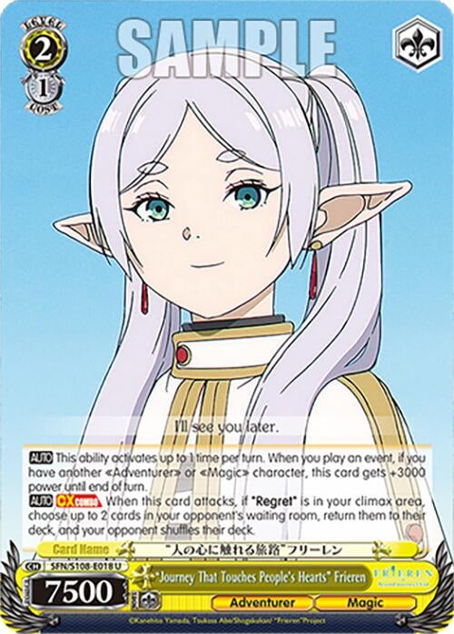 ’Journey That Touches People’s Hearts’ Frieren (108018) [SFN/S108] - Weiss Schwarz Single