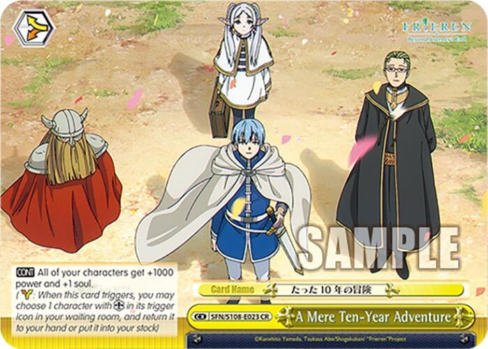 A Mere Ten-Year Adventure (108023) [SFN/S108] - Weiss Schwarz Single