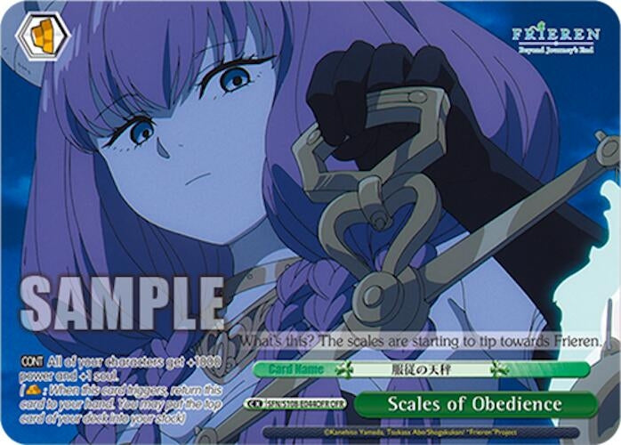 Scales of Obedience (OFR) (108044) [SFN/S108] - Weiss Schwarz Single