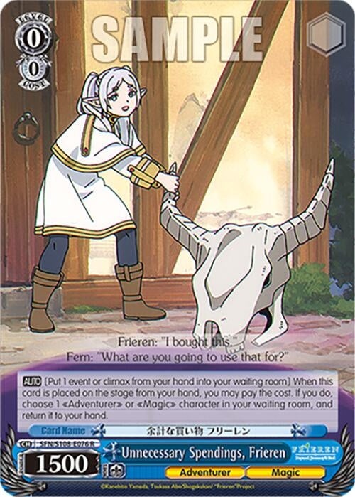 Unnecessary Spendings Frieren (108076) [SFN/S108] - Weiss Schwarz Single