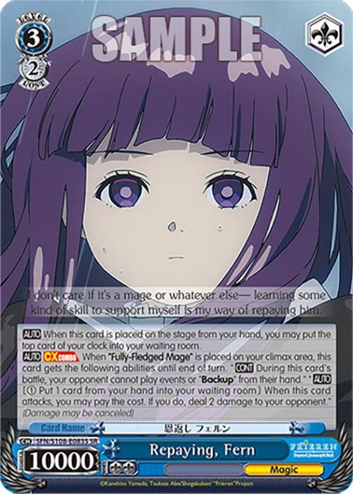 Repaying Fern (SR) (108083) [SFN/S108] - Weiss Schwarz Single