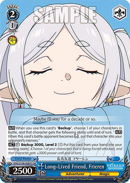 Long-Lived Friend Frieren (SR) (108087) [SFN/S108] - Weiss Schwarz Single