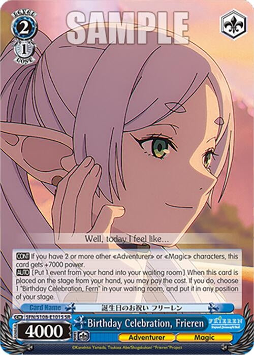 Birthday Celebration Frieren (SR) (108101) [SFN/S108] - Weiss Schwarz Single