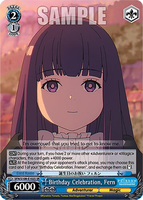 Birthday Celebration Fern (SR) (108102) [SFN/S108] - Weiss Schwarz Single