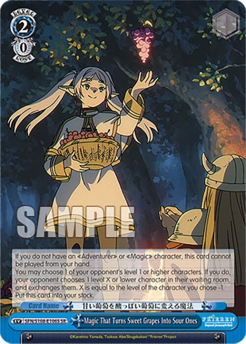 Magic That Turns Sweet Grapes Into Sour Ones (SR) (108106) [SFN/S108] - Weiss Schwarz Single