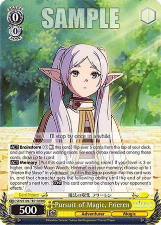 Pursuit of Magic Frieren (RRR) (10801) [SFN/S108] - Weiss Schwarz Single