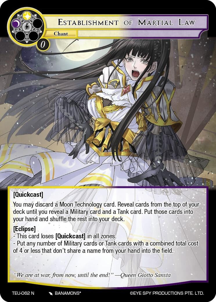 Establishment of Martial Law (62) [TEU] - Force of Will Single