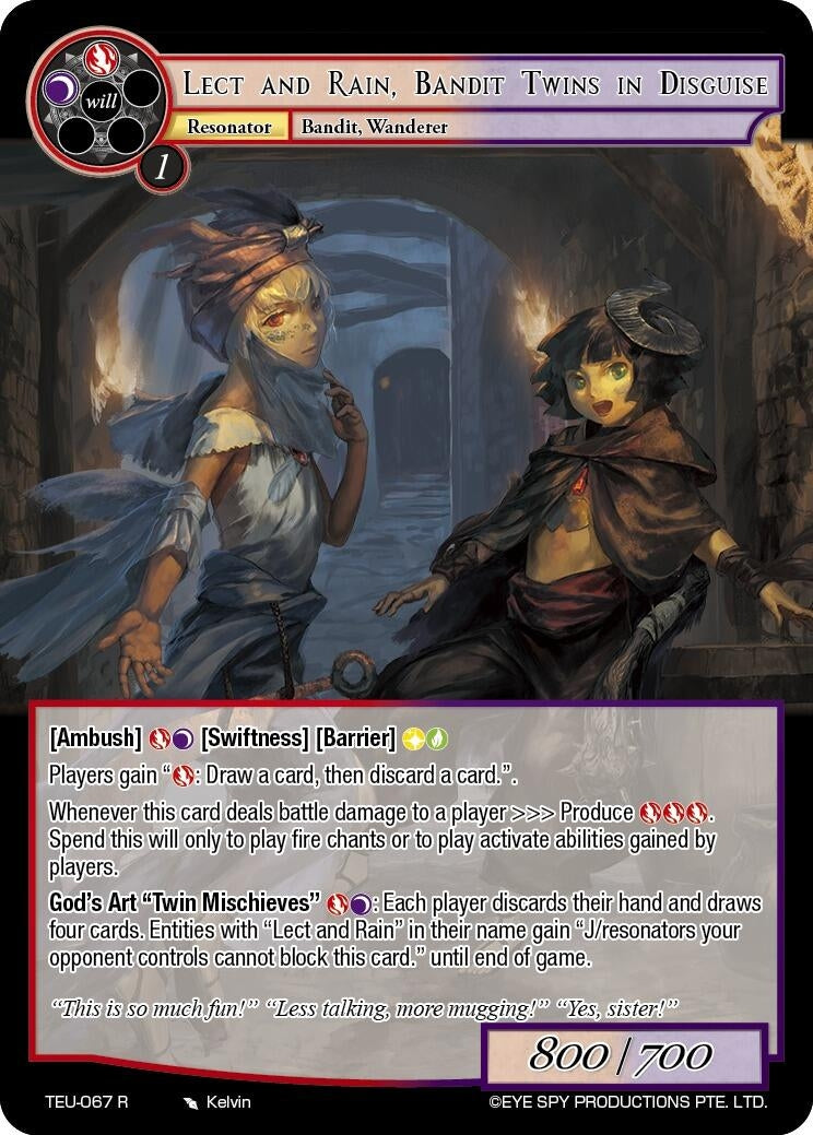Lect And Rain Bandit Twins In Disguise (67) [TEU] - Force of Will Single