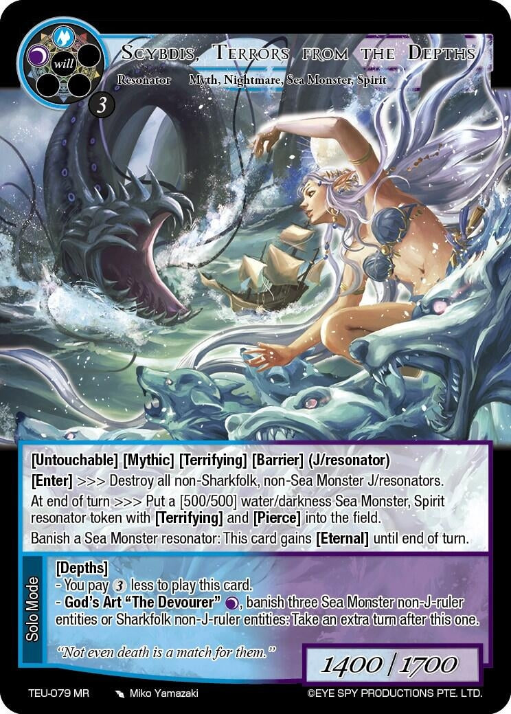 Scybdis Terrors from the Depths (79) [TEU] - Force of Will Single