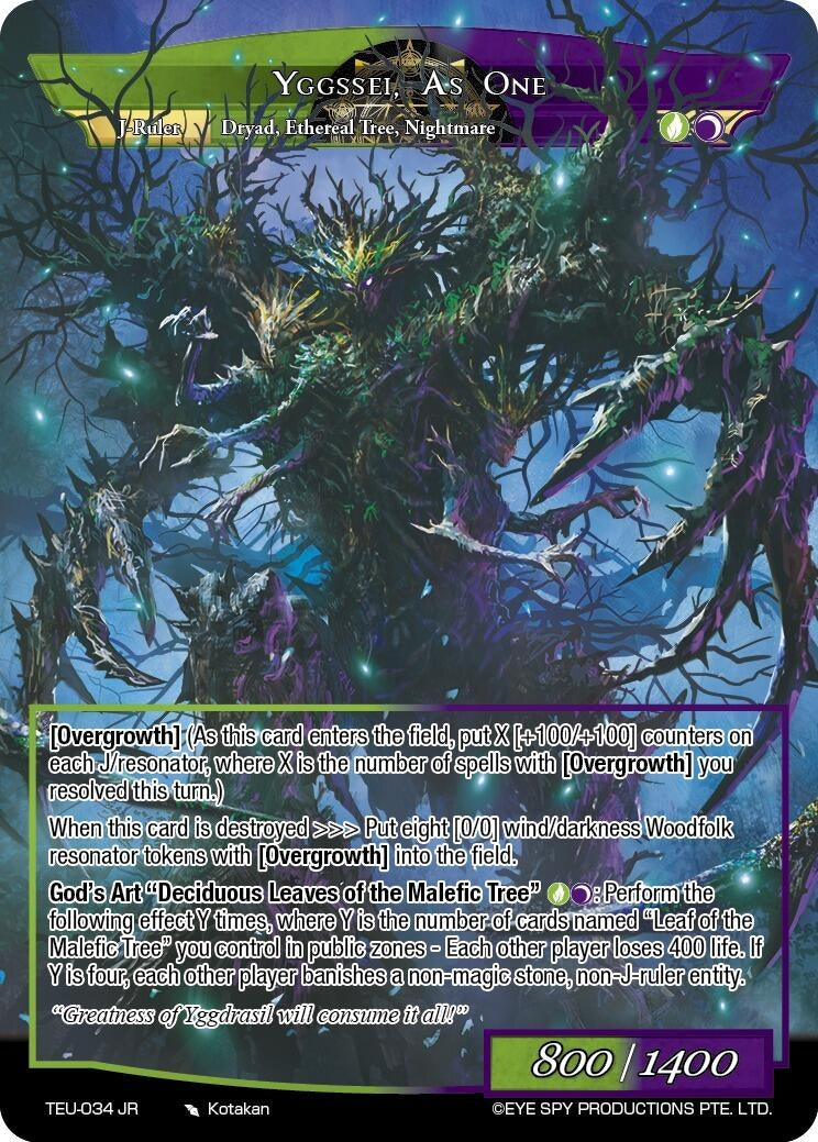 The Triplets of the Verdant Tree Yggssei // Yggssei As One (34) [TEU] - Force of Will Single