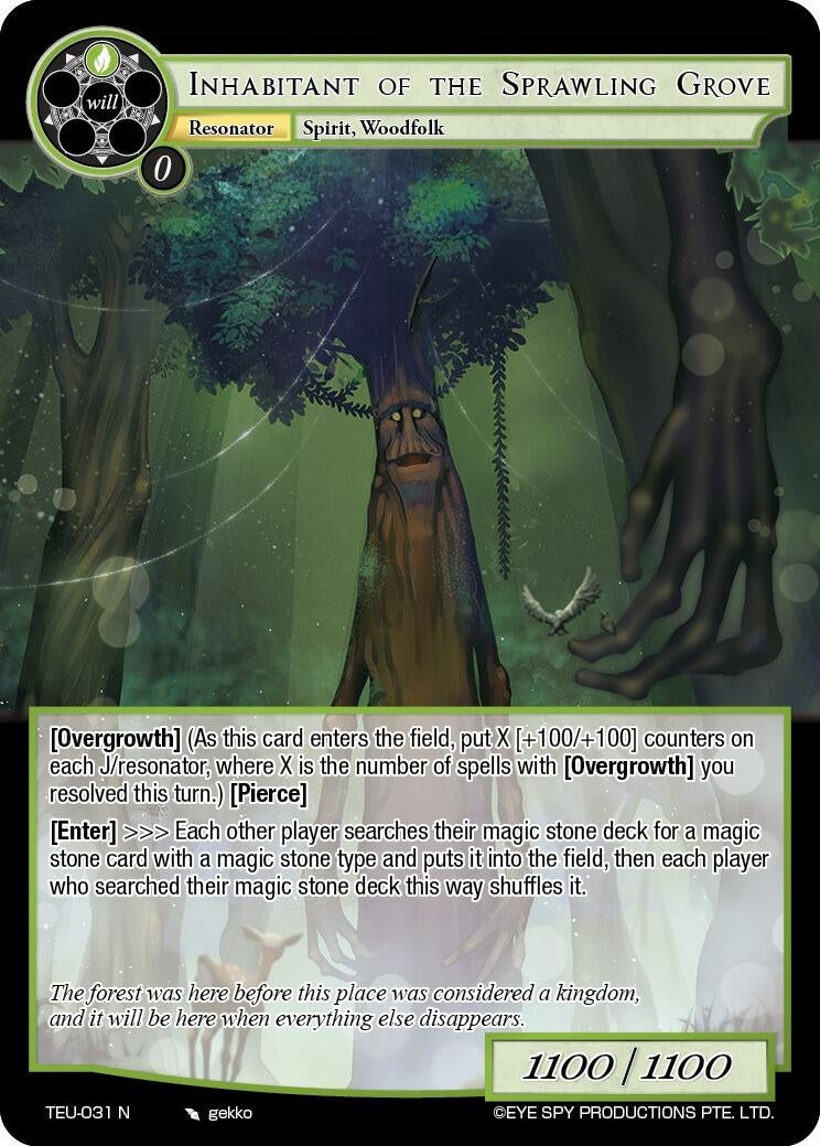 Inhabitant of the Sprawling Grove (31) [TEU] - Force of Will Single