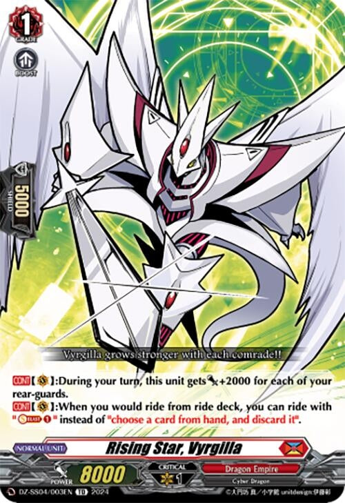 Rising Star Vyrgilla (4003) [SSSB] - Cardfight Vanguard Single