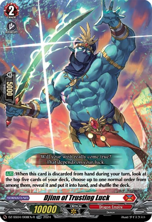 Djinn of Trusting Luck (Foil) (4008) [SSSB] - Cardfight Vanguard Single
