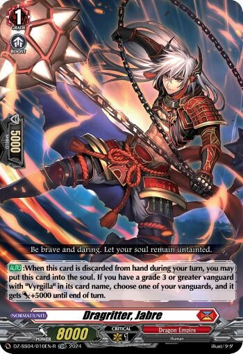 Dragritter Jabre (Foil) (4010) [SSSB] - Cardfight Vanguard Single