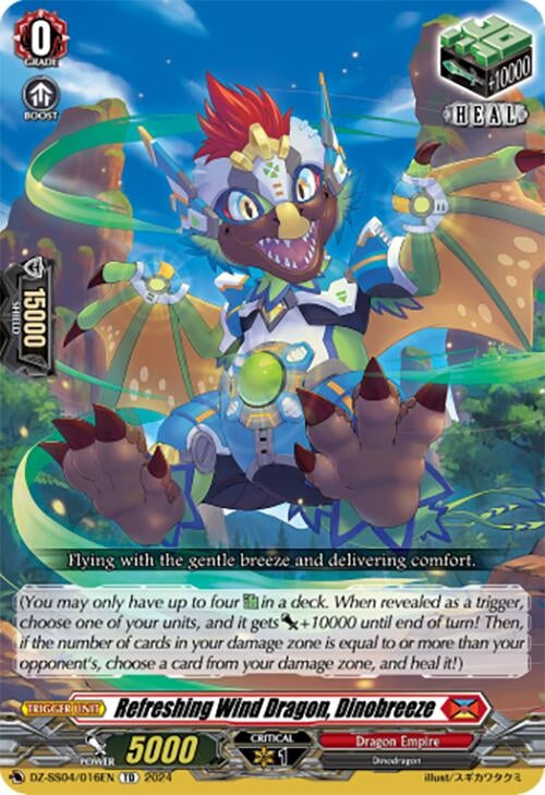 Refreshing Wind Dragon Dinobreeze (4016) [SSSB] - Cardfight Vanguard Single