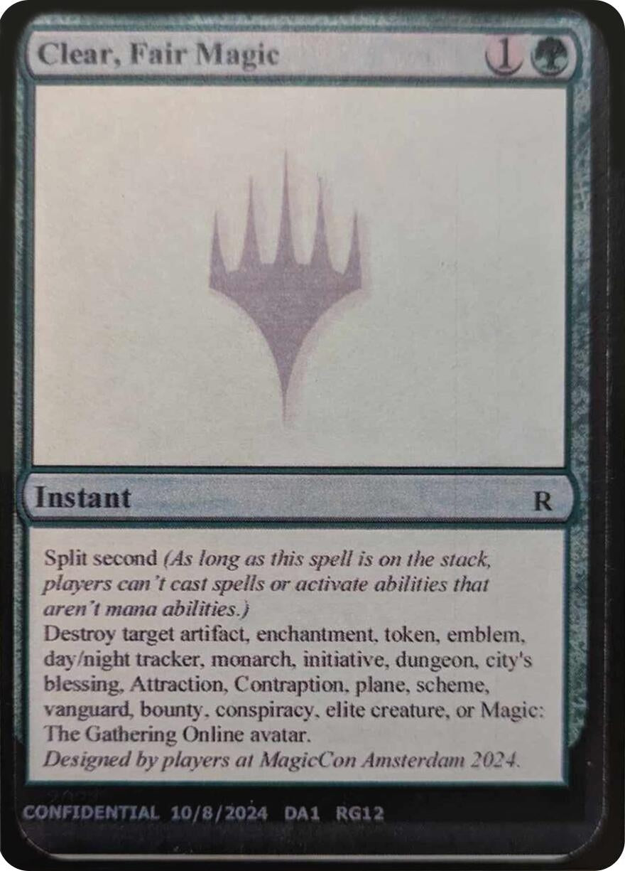 Clear Fair Magic - MTG Single