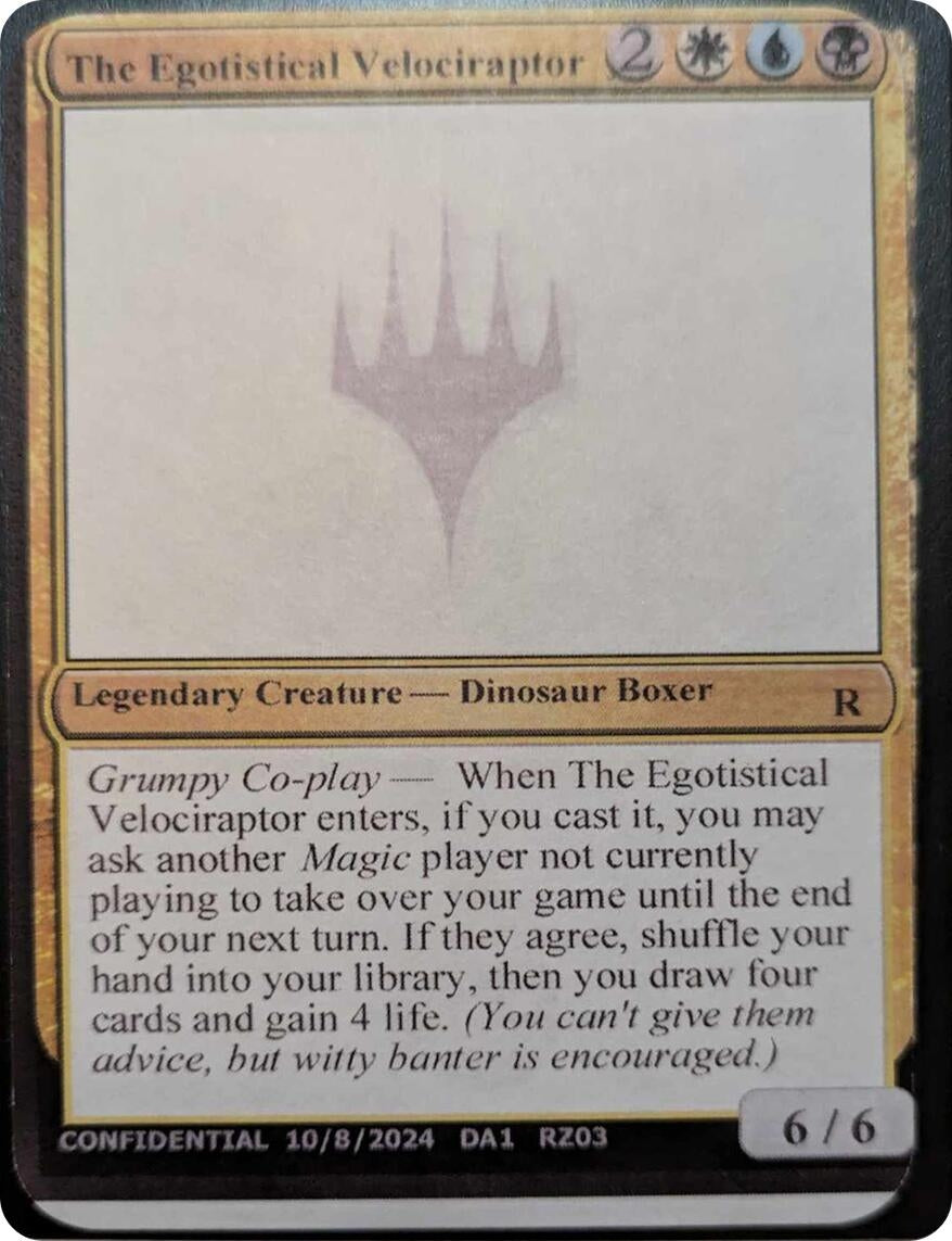 The Egotistical Velociraptor - MTG Single