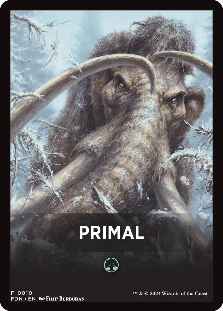 Primal Theme Card (10) [FDN] - MTG Single