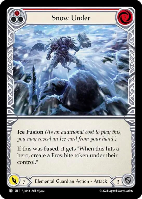 Snow Under (Red) (12) - Flesh and Blood TCG Single