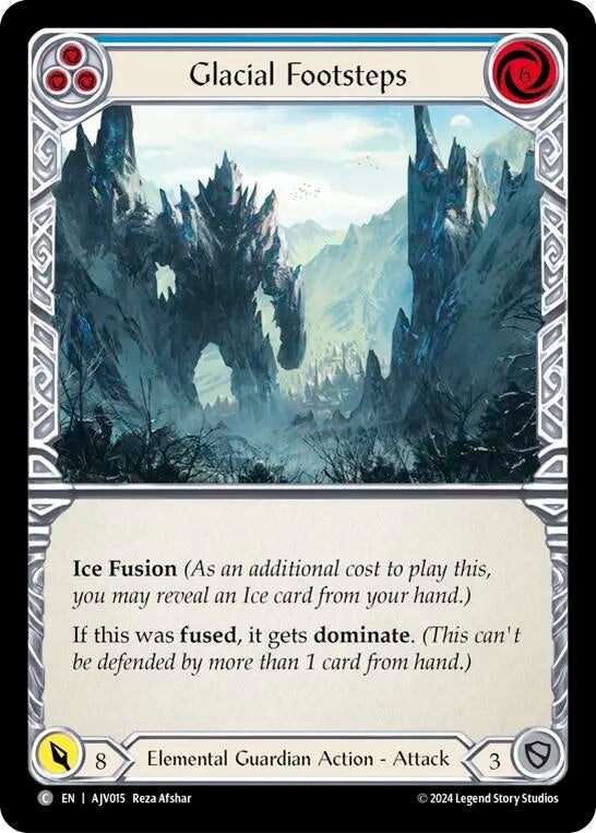 Glacial Footsteps (Blue) (15) - Flesh and Blood TCG Single