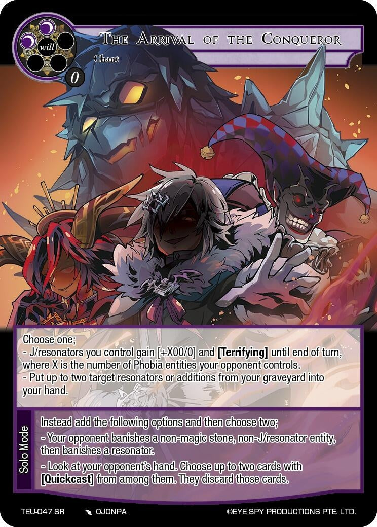 The Arrival of the Conqueror (47) [TEU] - Force of Will Single