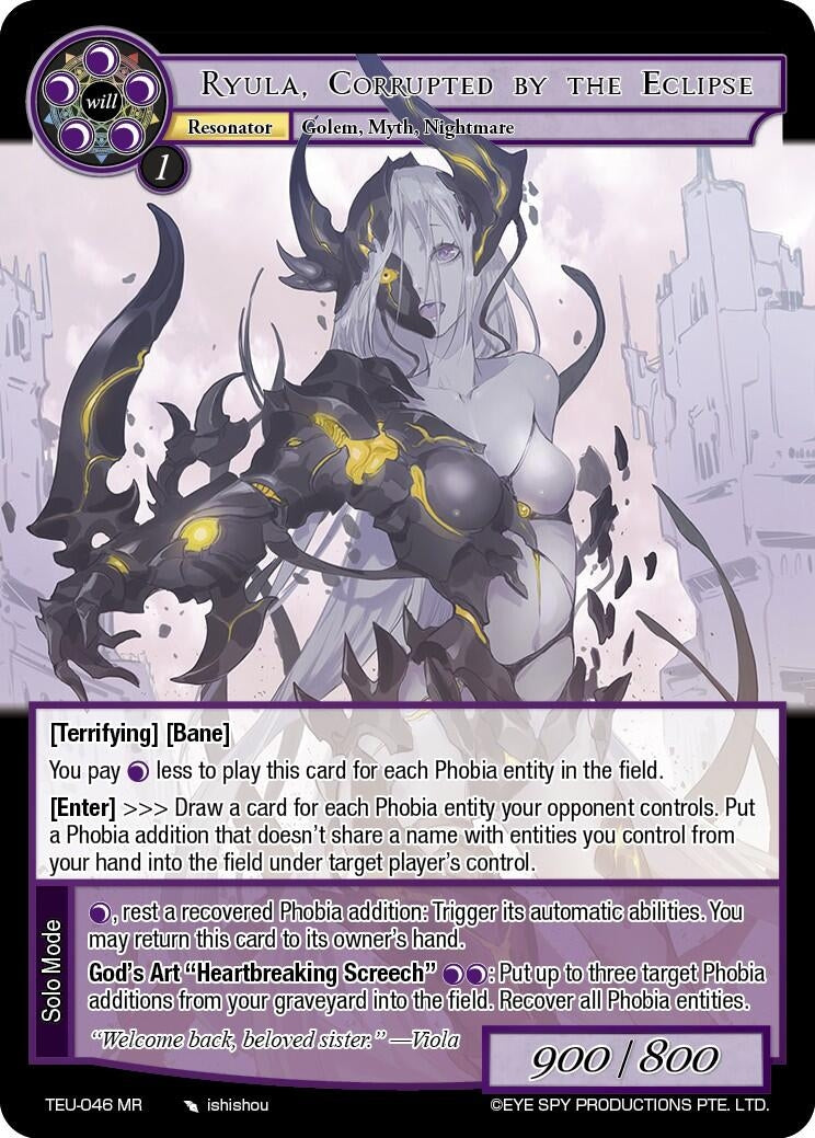 Ryula Corrupted by the Eclipse (46) [TEU] - Force of Will Single