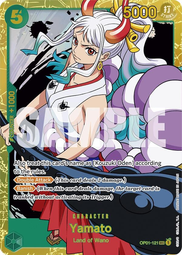 Yamato (OP01-121) (Reprint) (1121) (PRB-01) - One Piece Card Game Single