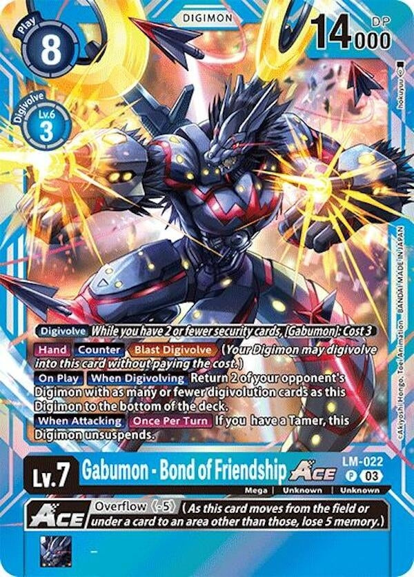 Gabumon - Bond of Friendship ACE (LM-022 P) [LM] - Digimon Card Game Single