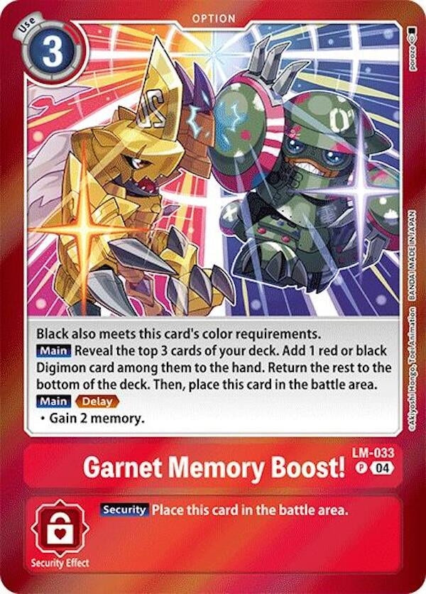 Garnet Memory Boost! (LM-033 P) [LM] - Digimon Card Game Single