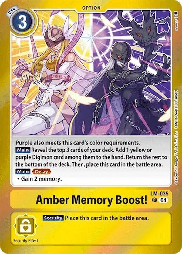 Amber Memory Boost! (LM-035 P) [LM] - Digimon Card Game Single