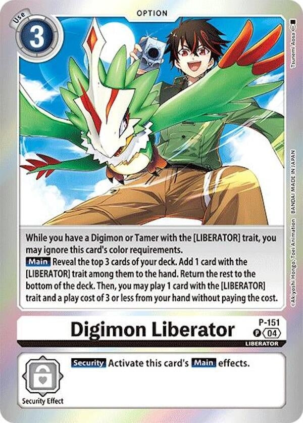Digimon Liberator (Reprint) (P-151 P) [LM] - Digimon Card Game Single
