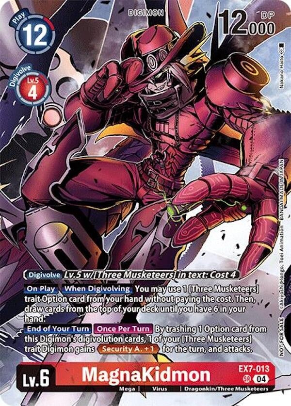 MagnaKidmon (Alternate Art) (Box Topper) (EX7-013 SR) [LM] - Digimon Card Game Single