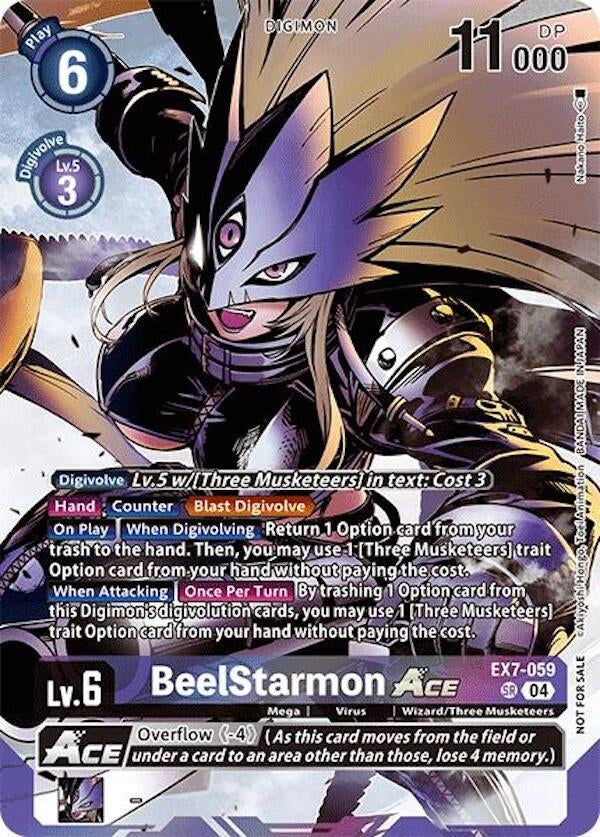 BeelStarmon ACE (Alternate Art) (Box Topper) (EX7-059 SR) [LM] - Digimon Card Game Single