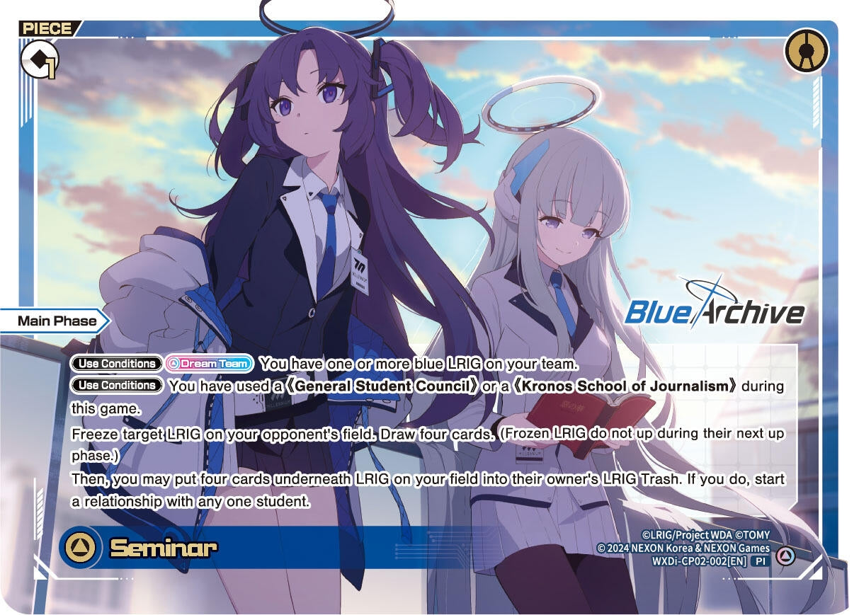 Seminar (2002) [WXDi-CP02] - WIXOSS Single