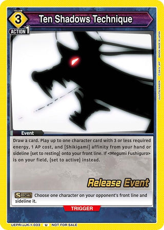 Ten Shadows Technique (31033) [UE03BT_RE] - Union Arena Single
