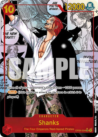 Shanks (004) (Parallel) [OP09] - One Piece Card Game Sealed