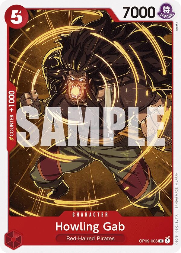Howling Gab (OP09-006) (OP09) - One Piece Card Game Single