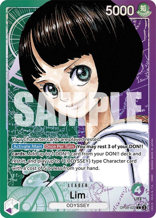 Lim (022) (Parallel) (9022) (OP09) - One Piece Card Game Single